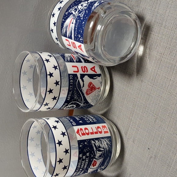 Set of 3 "Apollo 13" drinking glasses - Picture 7 of 8